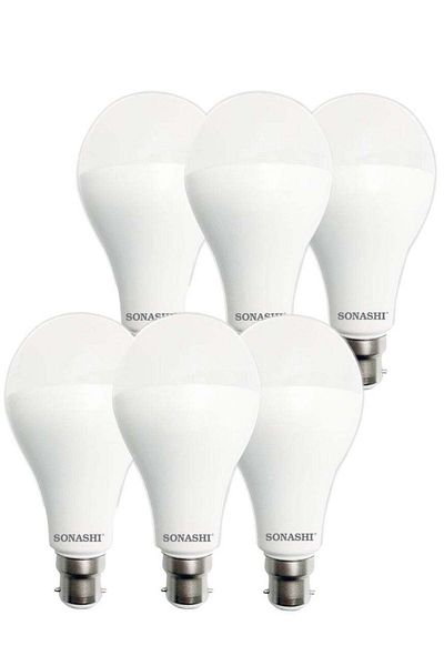 sonashi Pack of 6 LED Bulb 15W (B22) Pin Type SLB-015