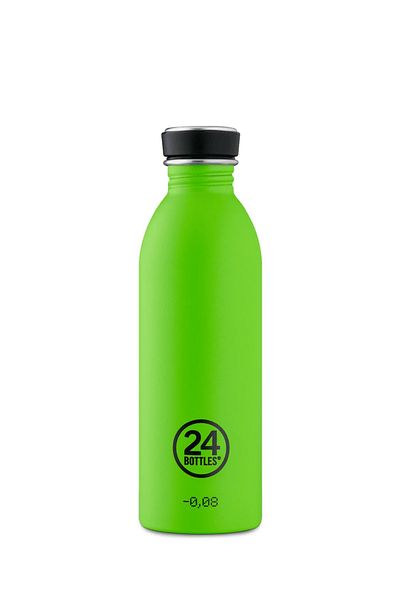 24Bottles Urban Non-Thermal Water Bottle - Aston Lime Green - 500ml