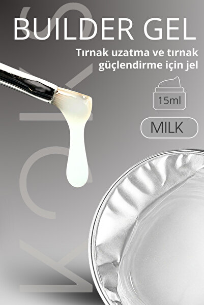 KOKS Builder Jel Gel 15 ml – Tüm Türlerde Tırnak Uzatma Için Uygun Çok Amaçlı...