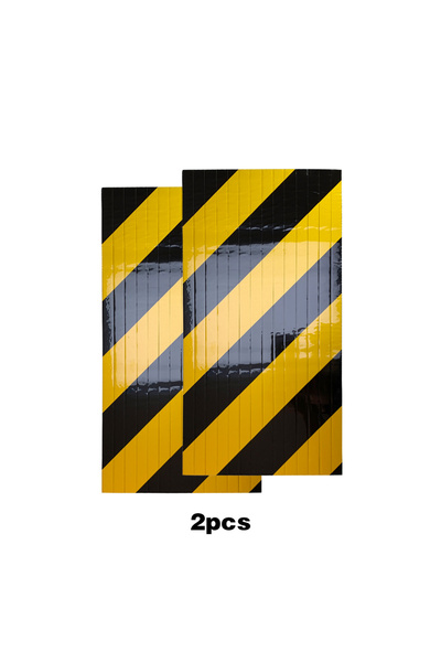 Choice1 قطعتان من واقيات أبواب السيارات الصفراء والسوداء لمواقف السيارات، مصن...