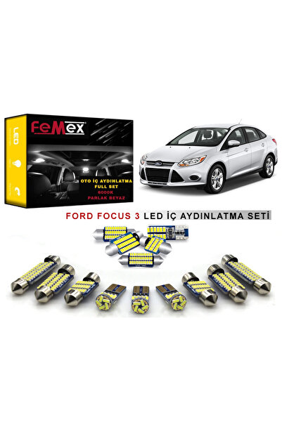 FEMEX Ford Focus 3 LED İç Aydınlatma Ampul Seti FEMEX Parlak Beyaz Led