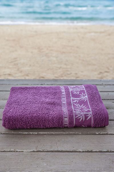 HOLIDAY BAG Bamboo Beach Towel Anti Bacterial High Quality 100X150 cm