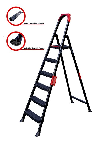 ERTEKPA Anka Plus 5+1 Basamaklı Metal Merdiven