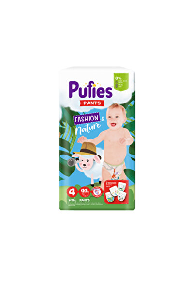 Pufies Scutece-chiloți Pufies Pants Fashion & Nature Maxi, Mărimea 4, 9-15 kg, 44 buc