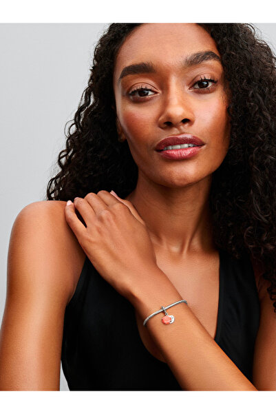 Pandora Mercan Renkli Deniz Kabuğu Çift Sallantılı Charm