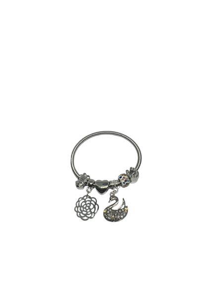 OEM Bratara dama, aliaj, elastica, design lebada