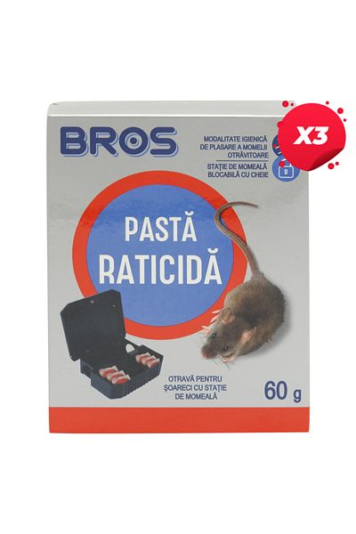 bros X3 - BROS CUTIE DE INTOXICARE PASTA RATICIDA 60G 2069
