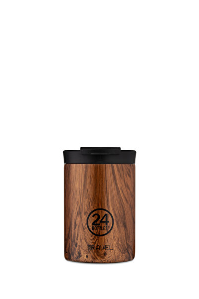 24Bottles أكواب حافظة للحرارة والبرودة - ترافل - سيكويا وود - ٣٥٠ مل
