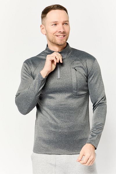 Asos Design Men Sportswear Fit Long Sleeves Training Sweatshirt, Grey Melange
