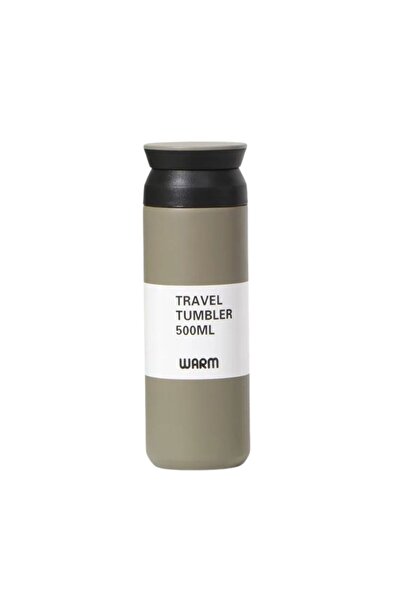 Other Portable Bottle Insulated Fashion Vacuum Flask Water Coffee Tea Milk Mug Gray 500ml