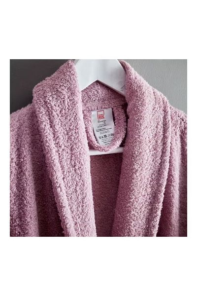 rexa Essential Cotton Shawl Adult Bathrobe Purple 114cm