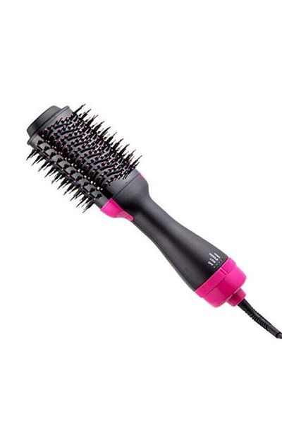 fulina 2-in-1 One-Step Hair Blow Tangle Comb,1000W,3 Adjustable Heat,Low Heat for Fine Hair,Pink 35 x 10cm