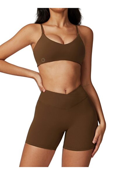 KAWN YOGA حمالة صدر رياضية نسائية برقبة دائرية