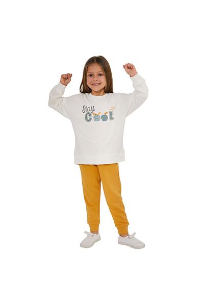 Rolypoly Stay Cool Dark Gray Girls' Tracksuit Set