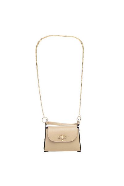 Toro Nero Women's Bag Made Of Taupe Genuine Leather Iris