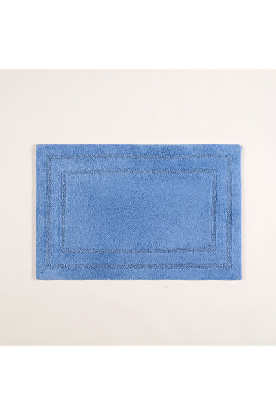 Zsa Zsa Zsu Solid Double Sided Cotton 100% Cotton Bath Mat 60X90 cm Blue