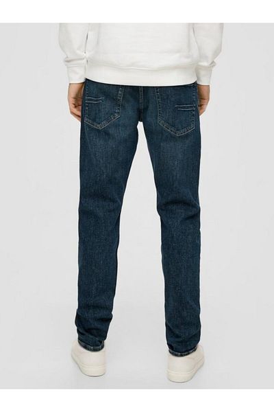 s.Oliver Mauro Men's Jeans, Mid Waist, Regular Cut, Tapered Leg, , Dark Blue
