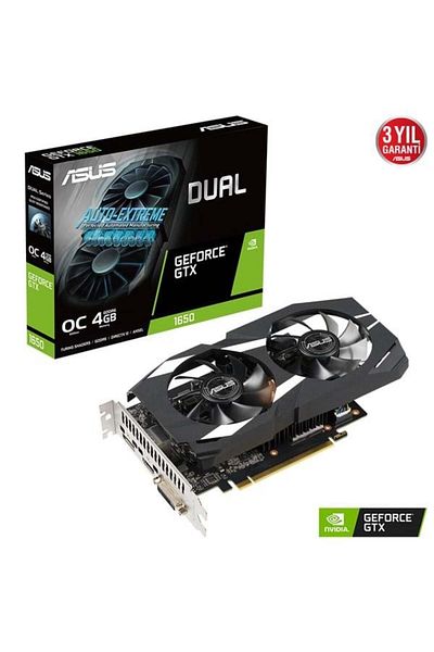 ASUS Gtx1650 4Gb Dual Gtx1650-O4Gd6-P-V2 Gddr6 128Bit HDMI Dp Pcıe 16X V3.0