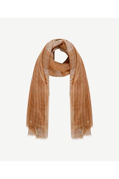 Yargıcı Silk blended patterned shawl