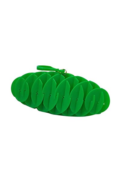 Flippy Jucărie Anti-Stress Fidget Worm, 6 cm compact, 15.5 cm extins, Verde, Relaxare și