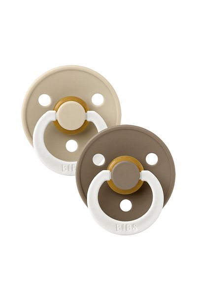 Bibs Brown and beige pacifier from 0-6 months (feature of writing your child's name)