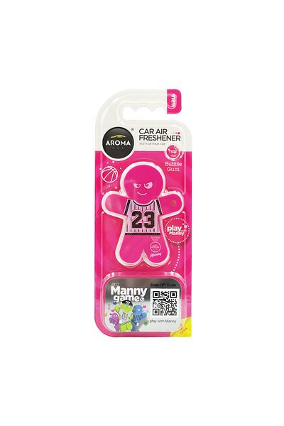 Aroma Car Air Freshener Bubble Gum – Manny Design, Long Lasting, Clip-On, No Power, Non-Toxic