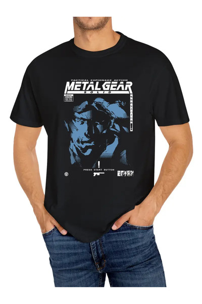 AEMİ Tricou unisex Metal Gear oversize cu guler rotund