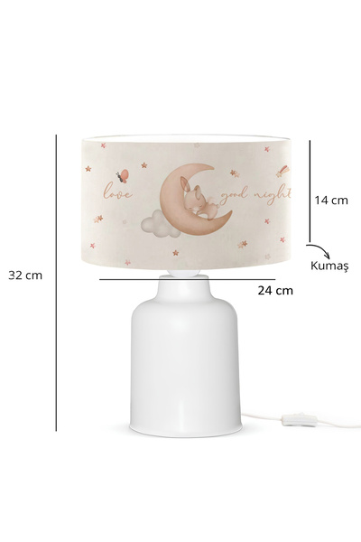 HOMİNG Lampshade Cute Homeing Children's Room - Sleeping Bunny 241440