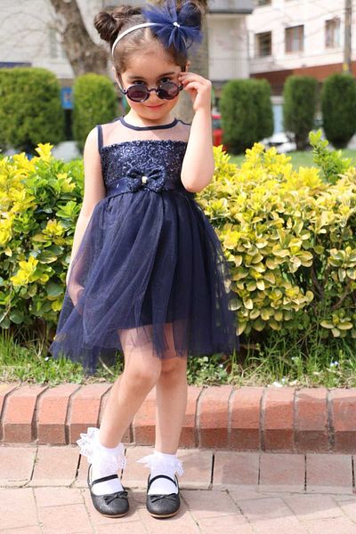 GAZALEH Summer Buckle Tulle Dress