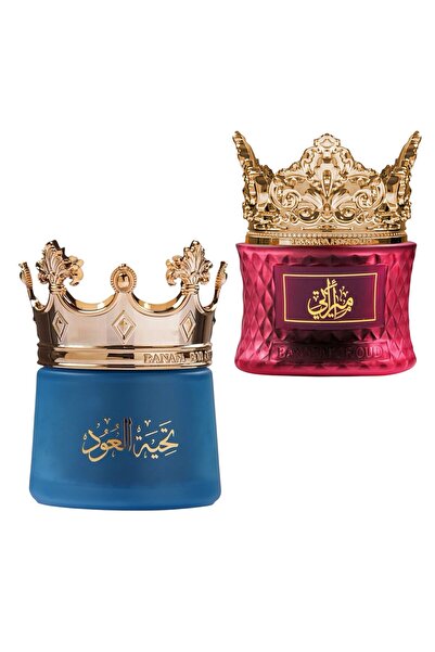 Banafa بخور عود معطر اميراتي مع بخور عود معطر تحية العود 35 جرام ×2