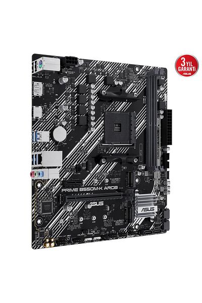 ASUS Prime B550M-K Argb Ddr4 5100Mhz Matx M.2 Amd HDMI Dp Am4