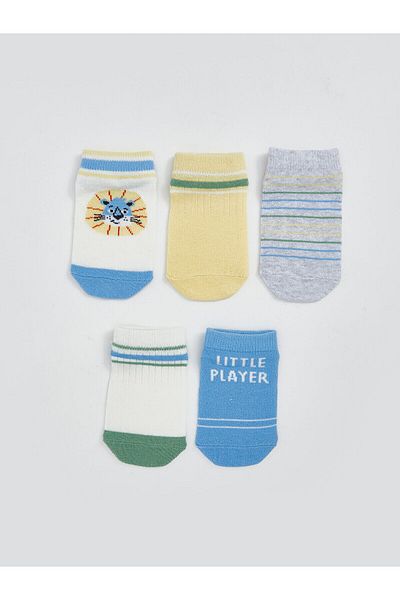 LC Waikiki Printed Baby Boy Booties Socks Pack of 5
