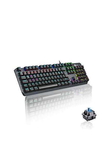 Lecoo Gk301 Kablolu Makro Tuşlu Blue Switch Rgb Aydınlatmalı Gaming Mekanik T...