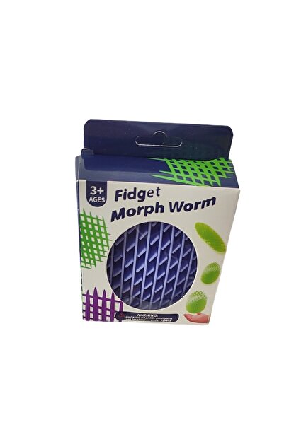 Teo Worm Fidget Decompression Toy, , Anti Stress, Compact Size 10 cm, Expanded Size 24.5