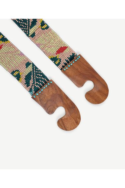 Yargıcı Leaf Patterned Elastic Bead Belt