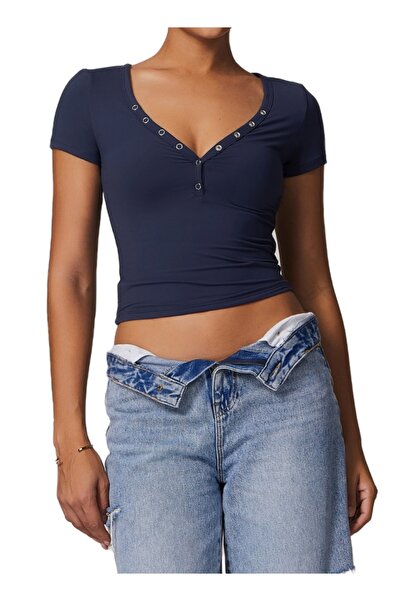 KAWN YOGA Womens Crop Top Short Sleeves