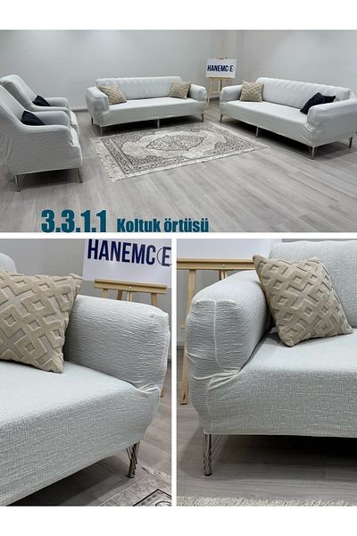 HaNemCe 3.3.1.1 Set de huse și huse pentru scaune textile pentru casă