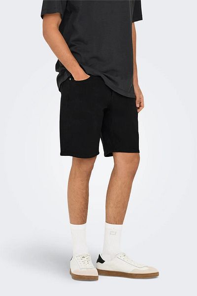 Only & Sons Only & Sons Ανδρικό σορτς με κανονική εφαρμογή 22032927 Μαύρο