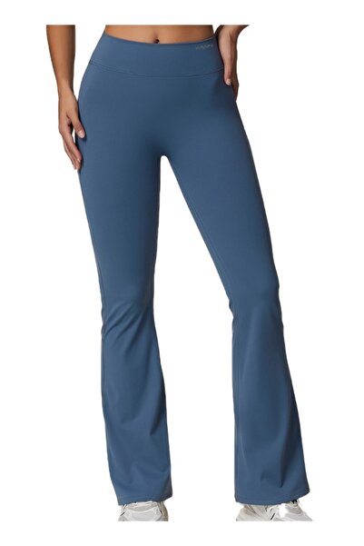 KAWN YOGA بنطال رياضي نسائي ضيق عالي الخصر بدون درزات للتمرين. بنطال جري للتح...