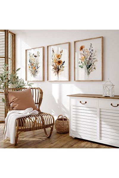 Dekorsiahome 3 Pcs Wood Frame Living Room Hall Kitchen Table Set Set3272