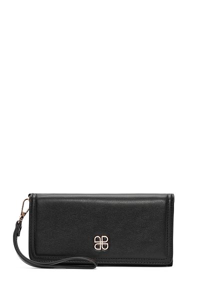 Derimod Women's Black Strap Detailed Wallet 000A2D 561318