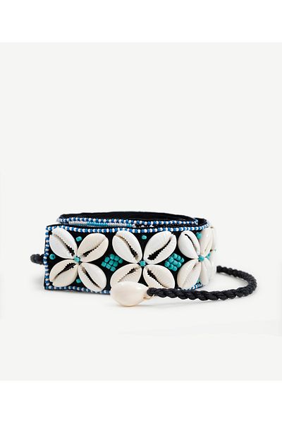 Yargıcı Bead Detailed Tie-Up Waist Belt