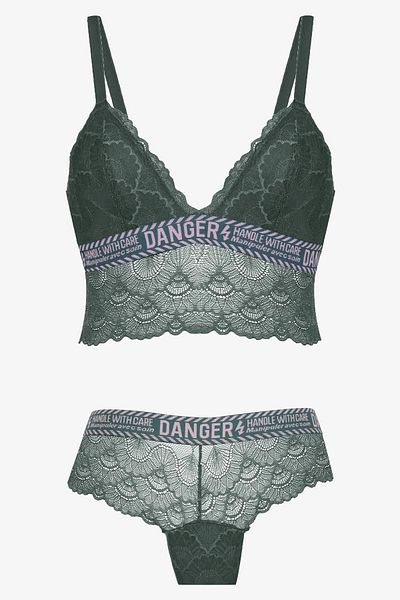 DoDe Flora Σετ Bralet με σφουγγάρι Koza Danger Written - 80227