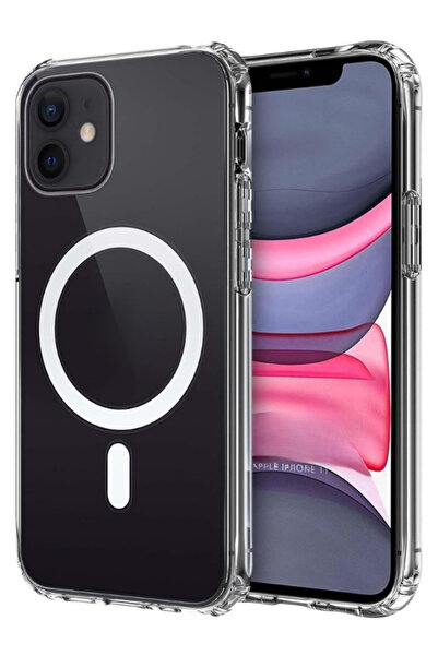 Evax (MAGSAFE KILIF) Iphone 11 Uyumlu Magsafe Wireless Kılıf Darbe Emici Şeff...