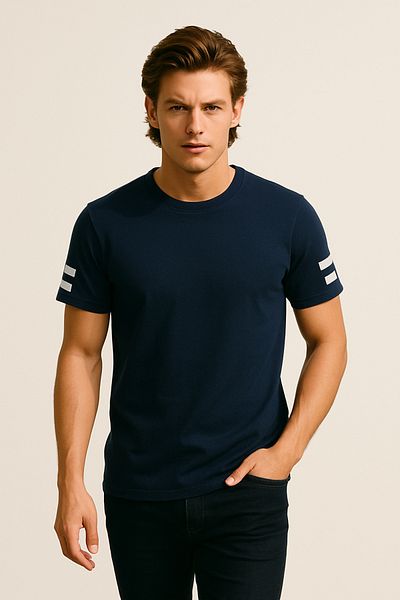 Jack & Jones Ανδρικό μπλουζάκι με λογότυπο Jack Jones Sergeant Navy Blue