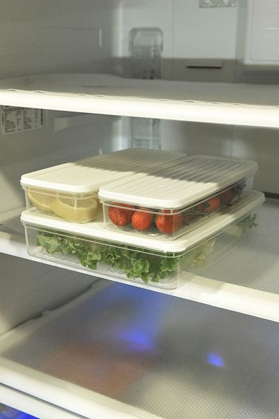 Leila 3-Piece Storage Container with Lid, Suitable for Refrigerator Organizer, Microwave and Freeze 4.5Lt