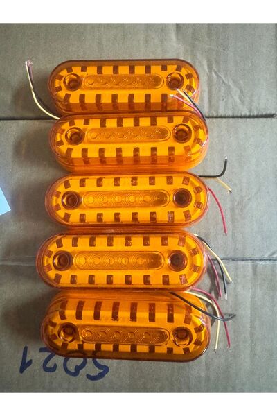 ÇERAY 5 ADET NEON LEDLİ YAN LAMBA 10-30 VOLT OVAL BOL IŞIKLI