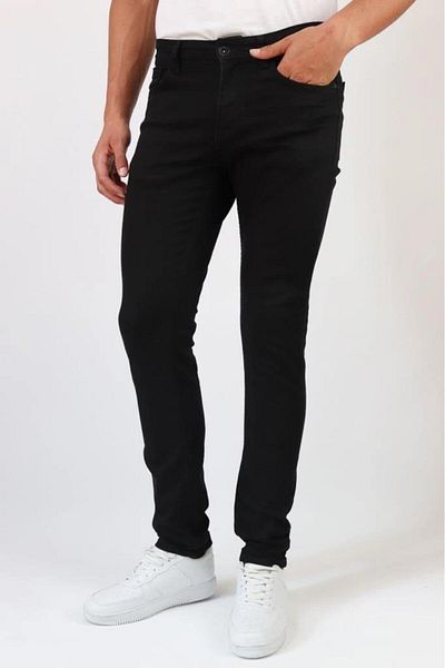 CLASSİCS MEN Black Wood Men's Slim Fit Jean Trousers