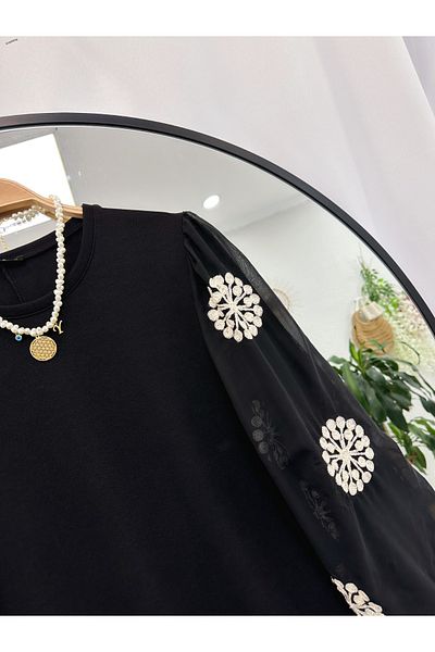YEDİLALE Sleeveless Tulle Flowers Dress 4822