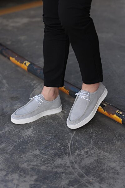 Serhat Özköroğlu LFR-T624 SUEDE РОЛКА ЗА ТЕСТО Обувки Сиви